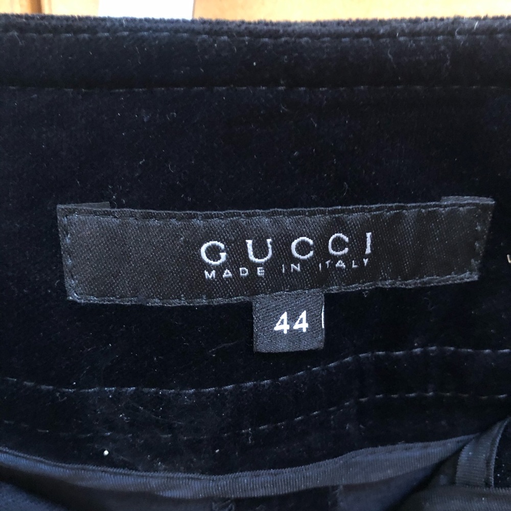 Blue/black velvet Gucci pants - size 44